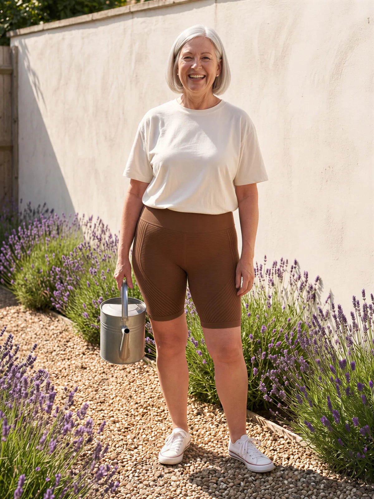In the garden, in the coffee shorts